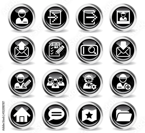 accaunt icon set