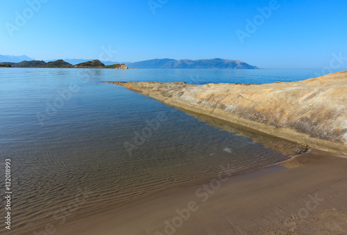 Sandy beach  Albania .
