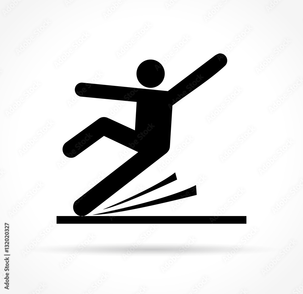 slippery floor icon slippery floor icon
