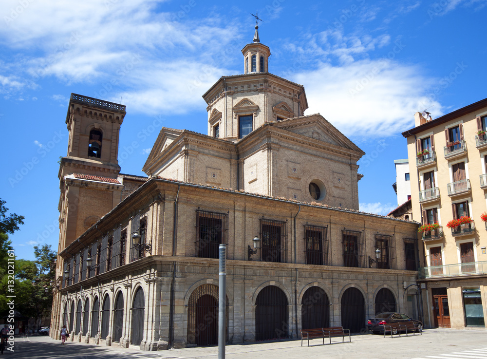 The church of San Lorenzo in Pamplona, Navarre, Spain.