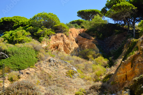 Beach near Albufeira - Algarve region in Portugal