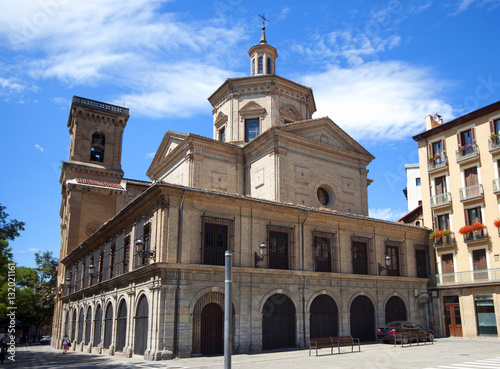 The church of San Lorenzo in Pamplona  Navarre  Spain.