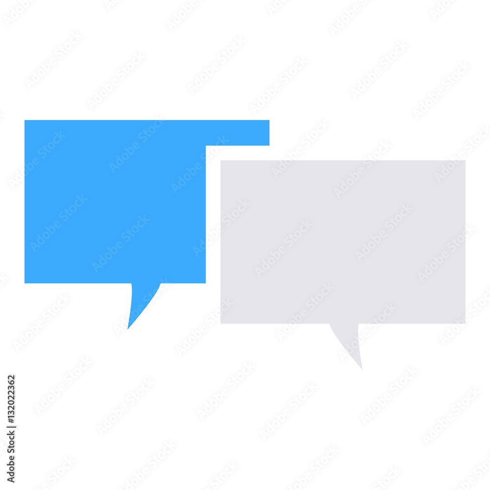 Text message icon - Glyph - Grey and blue Text message icon - Glyph - Grey and blue