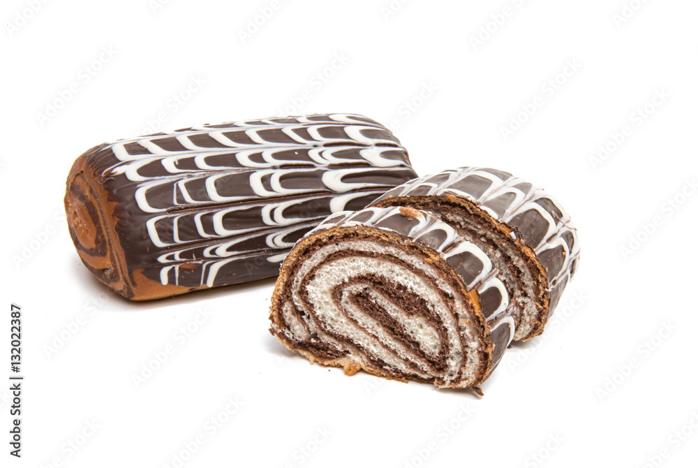 buns with chocolate glaze buns with chocolate glaze