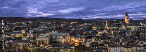 Panorama from the city Siegen with it´s upper and lower castles photo