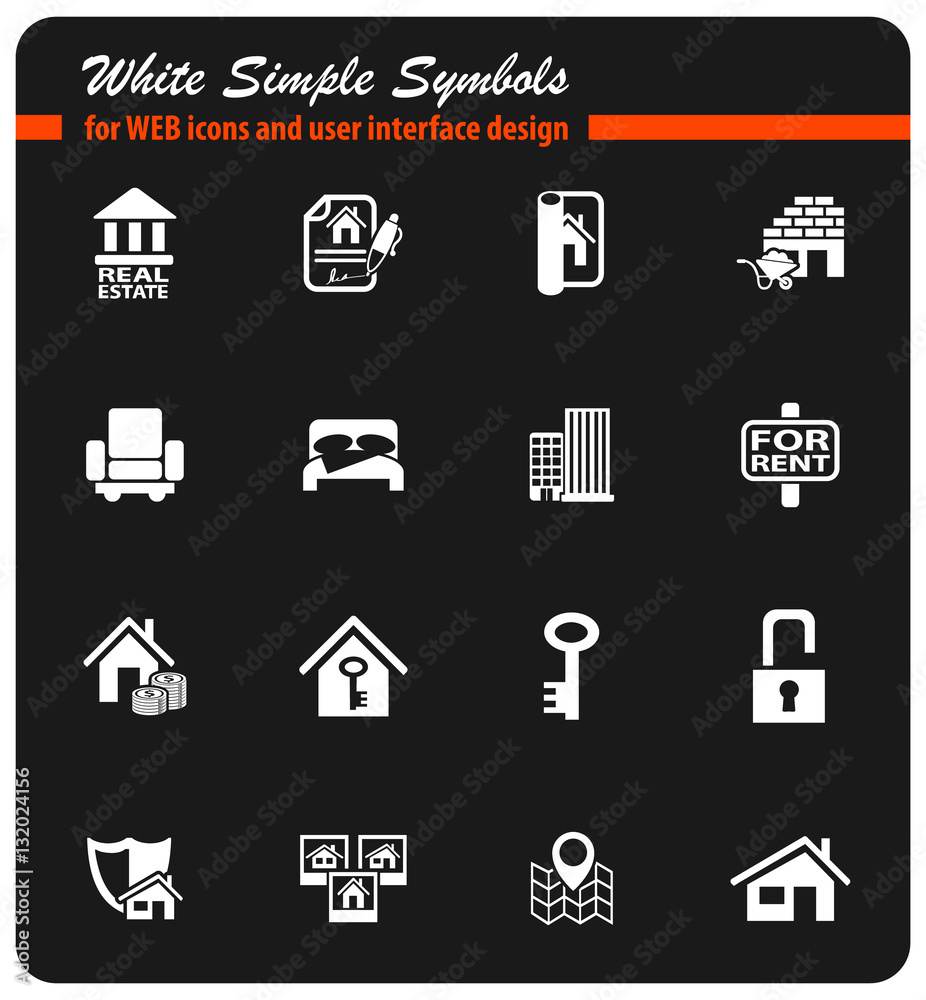 real estate icon set real estate icon set