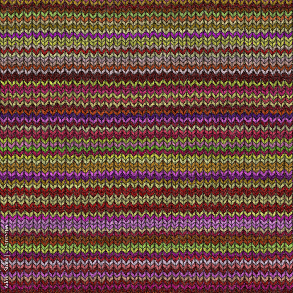 Colorful knitted background. Digital artwork creative graphic design.