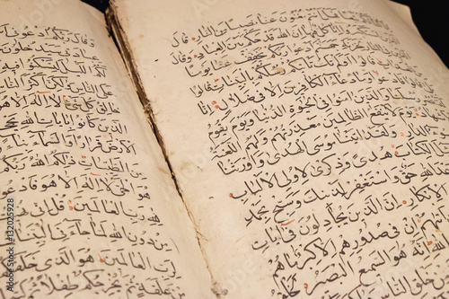Old arabic scripts photo