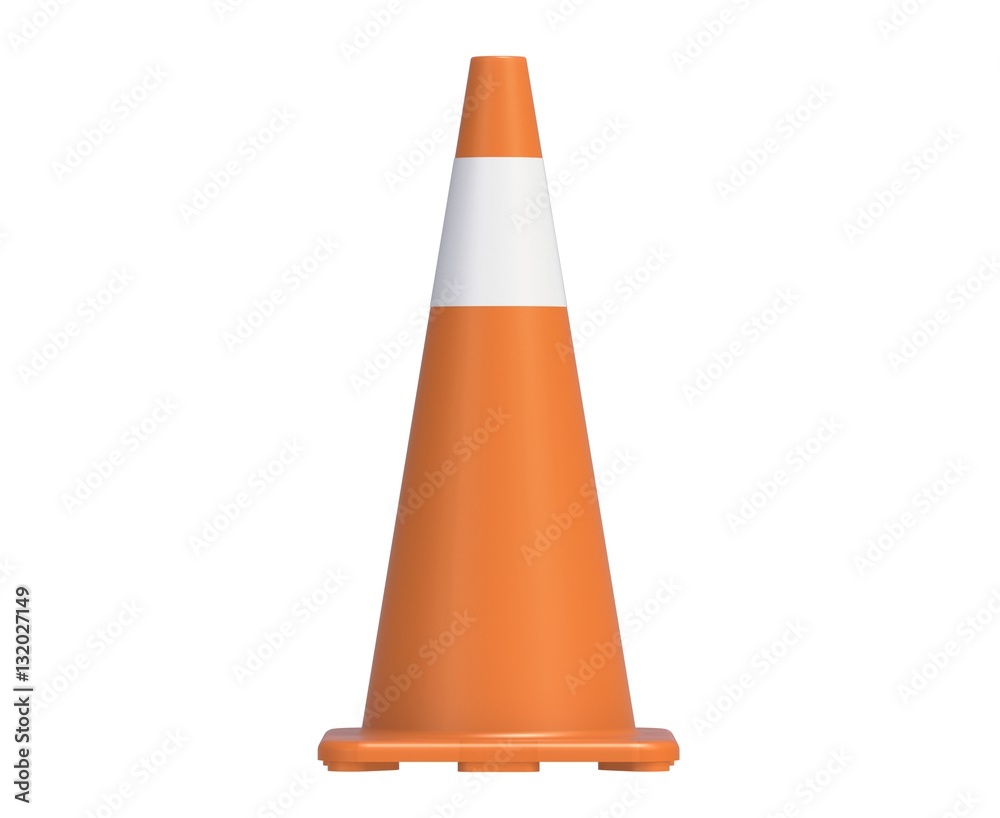 traffic cone isolated on a white background traffic cone isolated on a white background