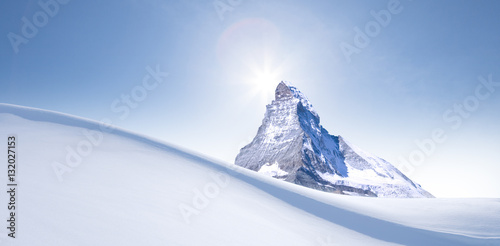 Schneewehe im mit Matterhorn