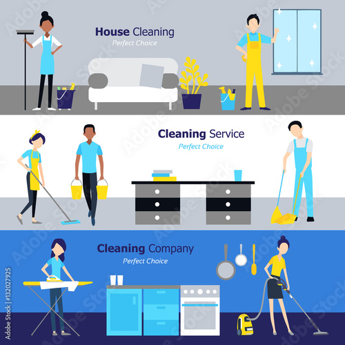 Professional Cleaning Horizontal Banners