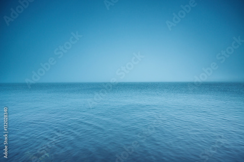 Wallpaper Mural Cloudy horizon. Fog over the sea waves, natural background Torontodigital.ca