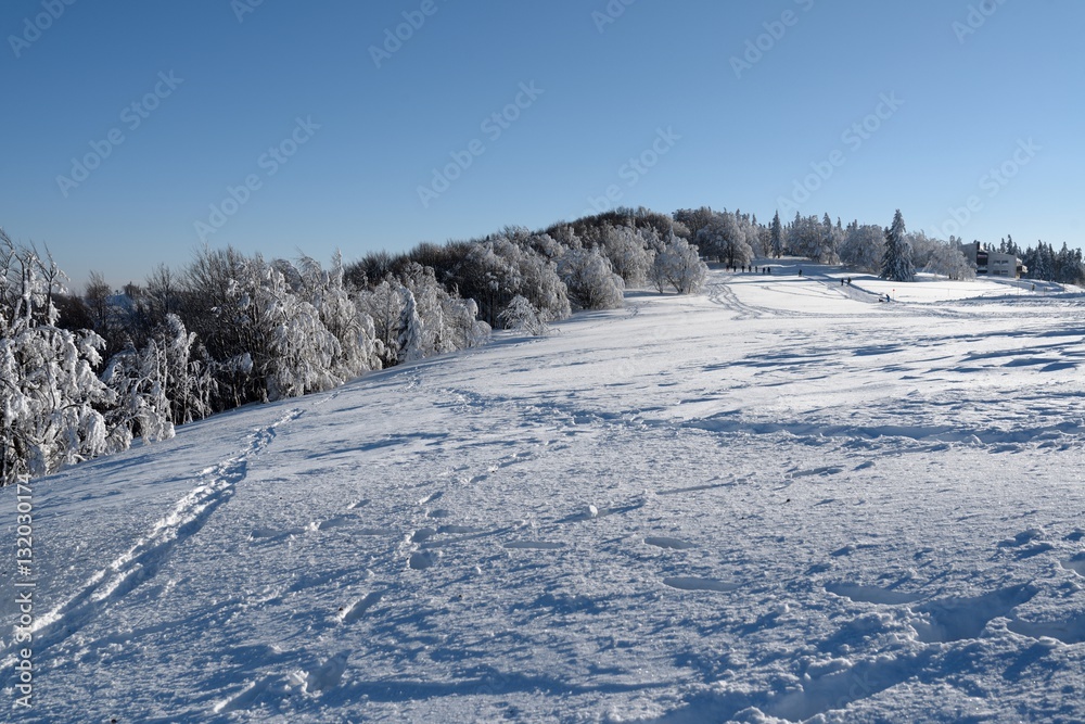 Station de ski du Ballon d'Alsace neige 