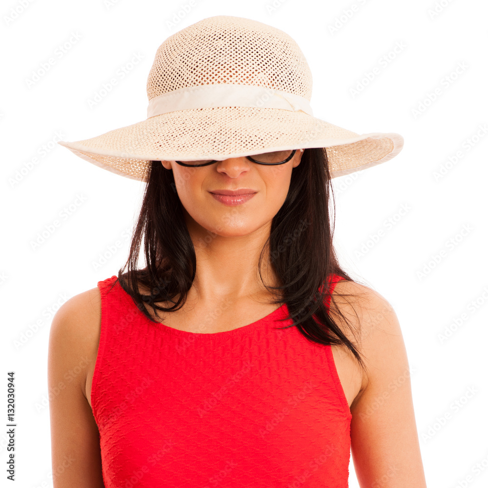 summer connceptual photo of a beautiful woman with hat summer connceptual photo of a beautiful woman with hat