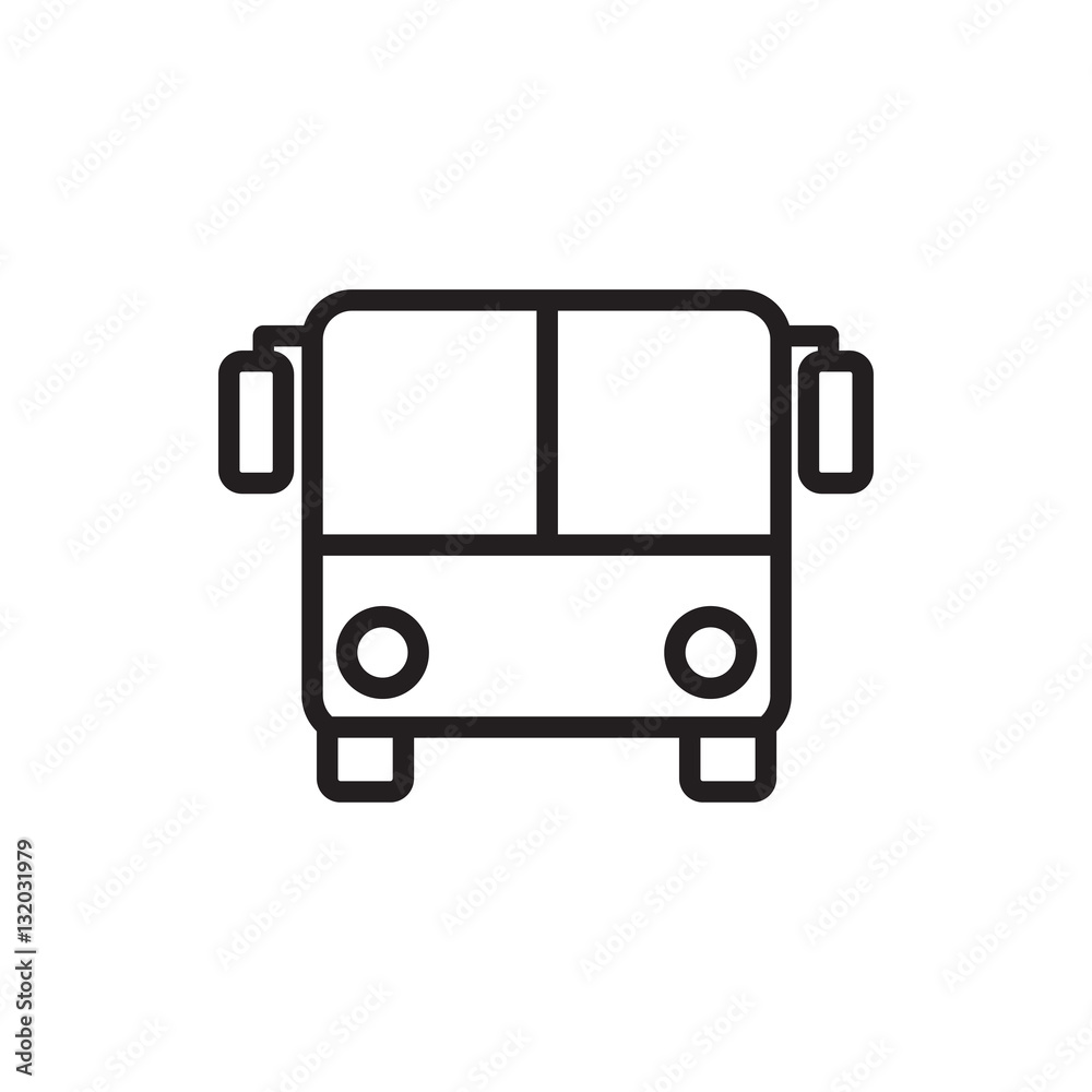 airport bus icon illustration