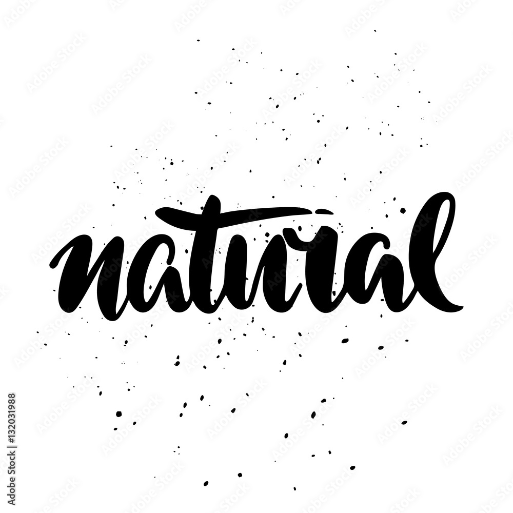 Hand drawn Eco friendly lettering