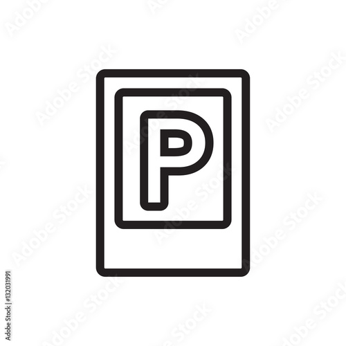 parking icon illustration