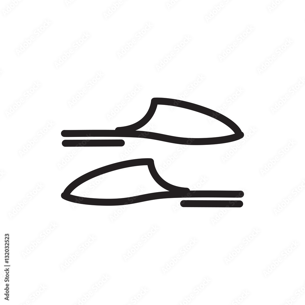 slippers icon illustration slippers icon illustration