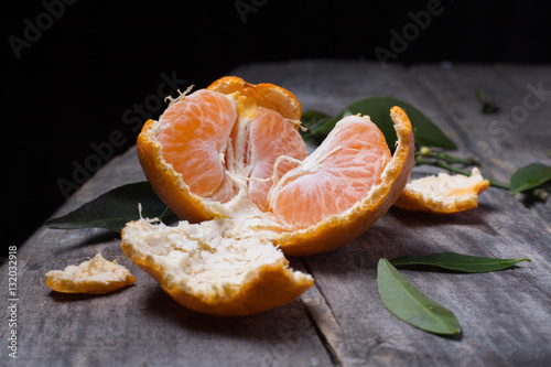 Ripe fresh tangerines