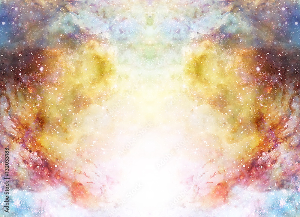 Obraz premium Cosmic space and stars, color cosmic abstract background.