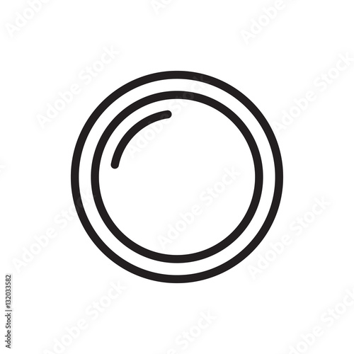 camera lense icon illustration