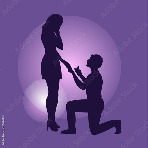 Man makes a marriage proposal for girl