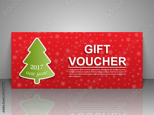 Gift voucher template.