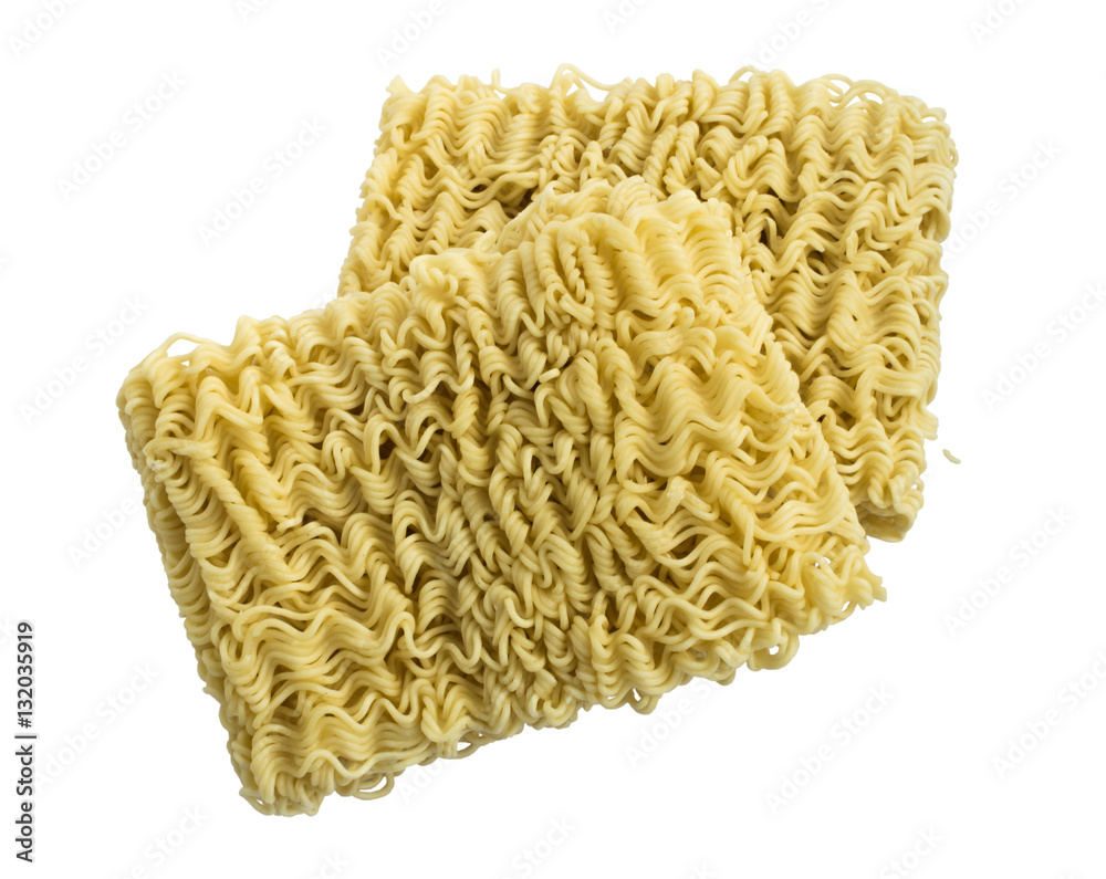 Instant noodles or ramen isolated on white background. Instant noodles or ramen isolated on white background.