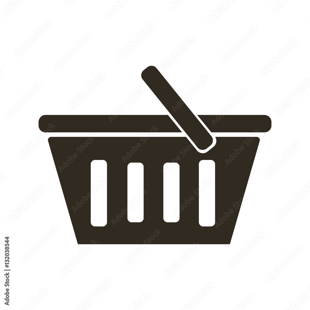 Shopping basket icon vector Shopping basket icon vector