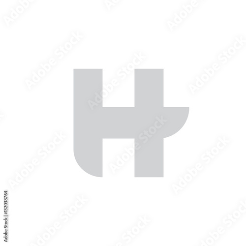 h logo letter typography for brand and company identity