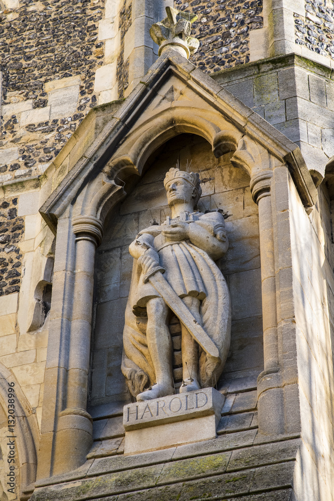 Harold Statue at Waltham Abbey Church