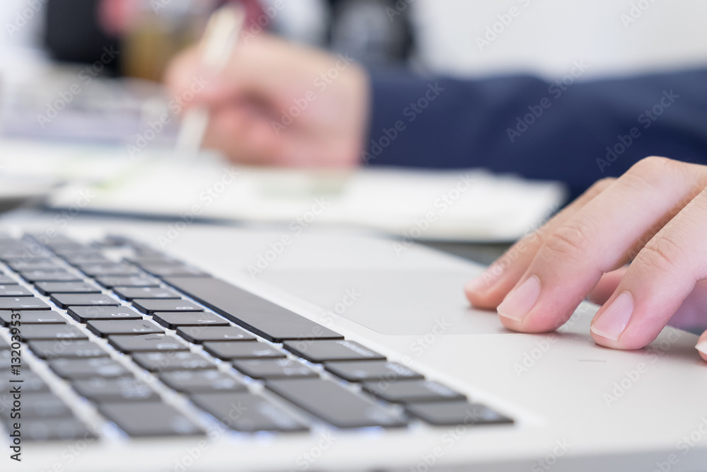 Close-up of hands of business man. Close-up of hands of business man.
