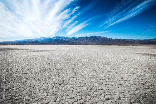 Tiled dried ground of the Death Valley, USA