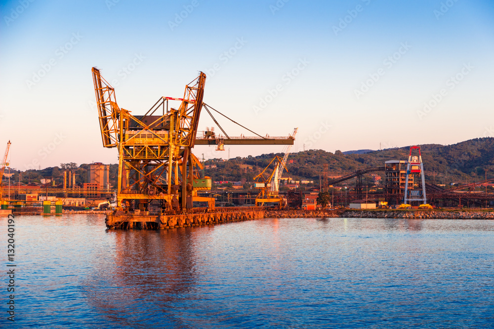 Piombino industrial port in Tuscany