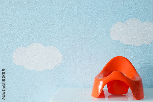 Red baby potty 