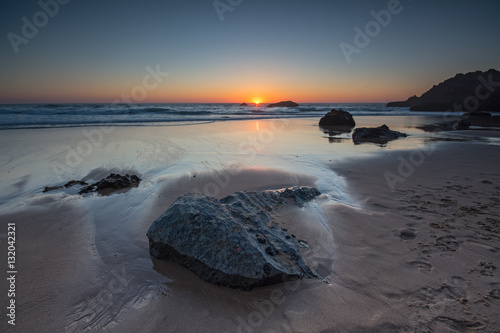 Adraga Beach Sunset photo