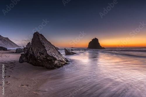 Adraga Beach Sunset © bahutos