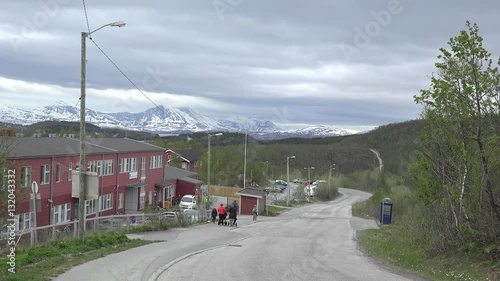 Solitary residence in tromsö - norway photo