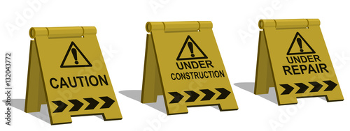 isolated warning sign on transparent banckground
