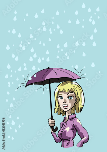 Paraplu in de regen