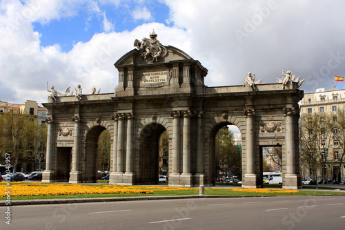Puerta de Alcala, Neo-classical monument in the Plaza de la Independencia in Madrid, Spain