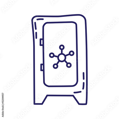 Old vault line icon