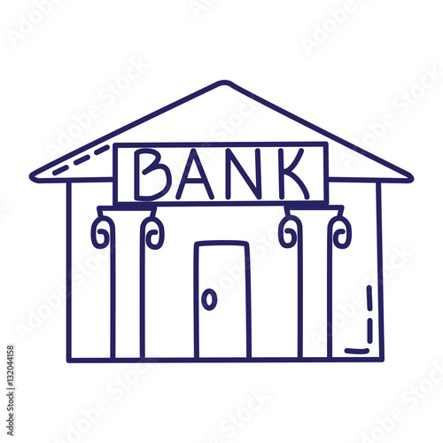 Bank line icon