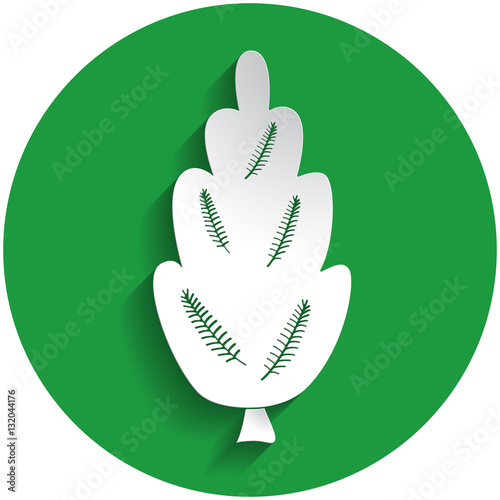 Larch icon in paper style
