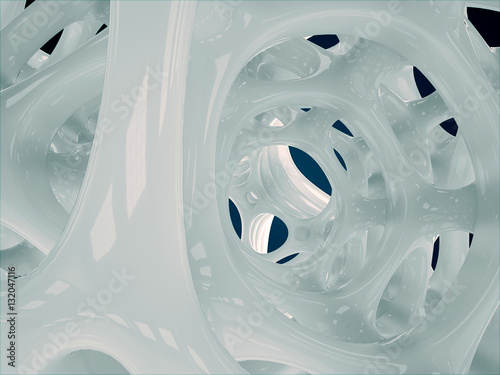 Rendering abstract bionic structure