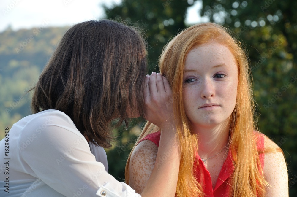 Complicity between two teens Complicity between two teens