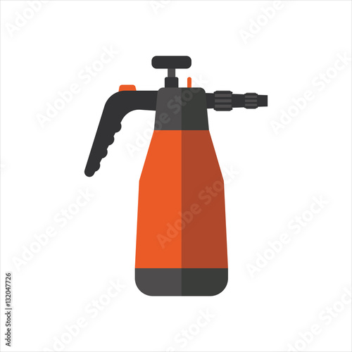 Watering sprayer vector isolated on white.
