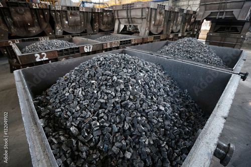Fotobehang anthracite coal