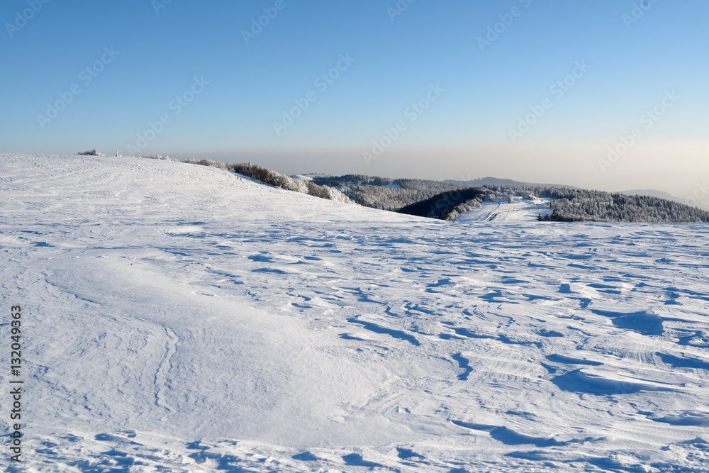 Station de ski du Ballon d'Alsace neige 