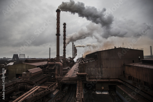 General view of the old steel plant